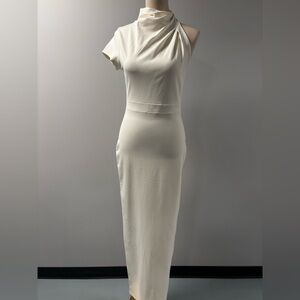 Fashion Nova One Shoulder White Dress